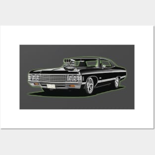 Chevy Impala with Turbo Posters and Art